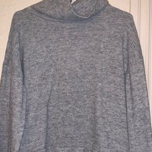 turtle neck flowy long sleeve